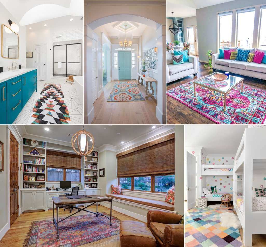 Ideas to Style Colorful Rugs