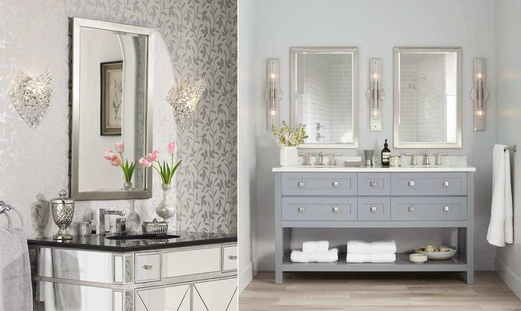 statement bathroom mirrors