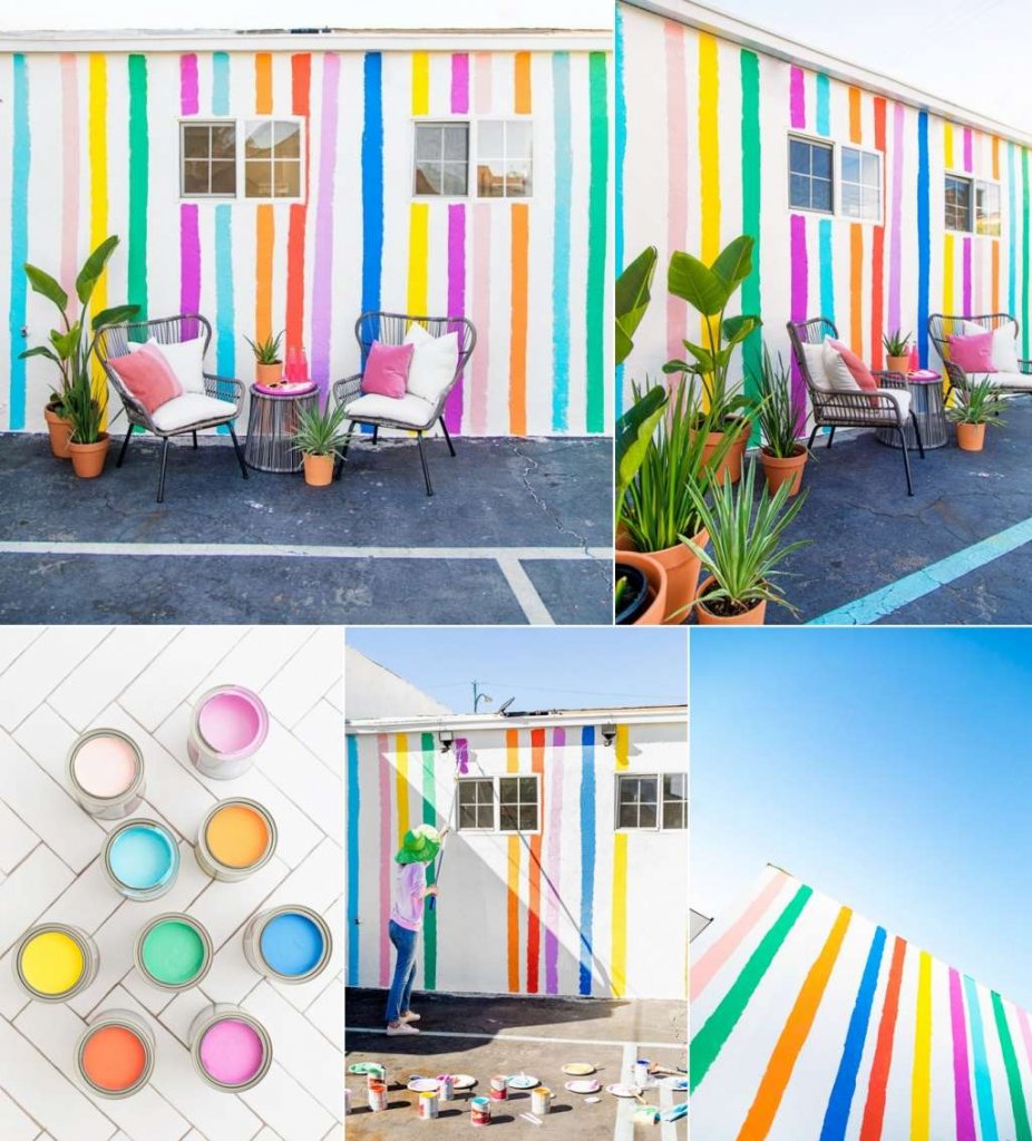 DIY Outdoor Wall Mural Ideas