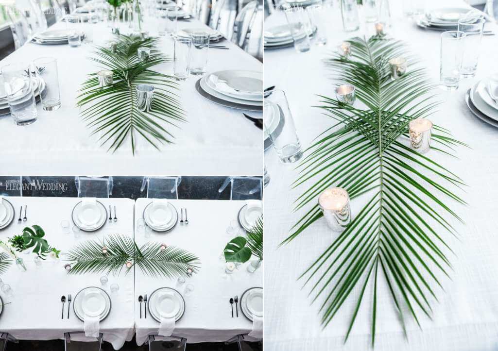 Fresh Leaves Centrepiece Ideas