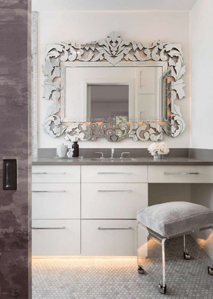 statement bathroom mirrors