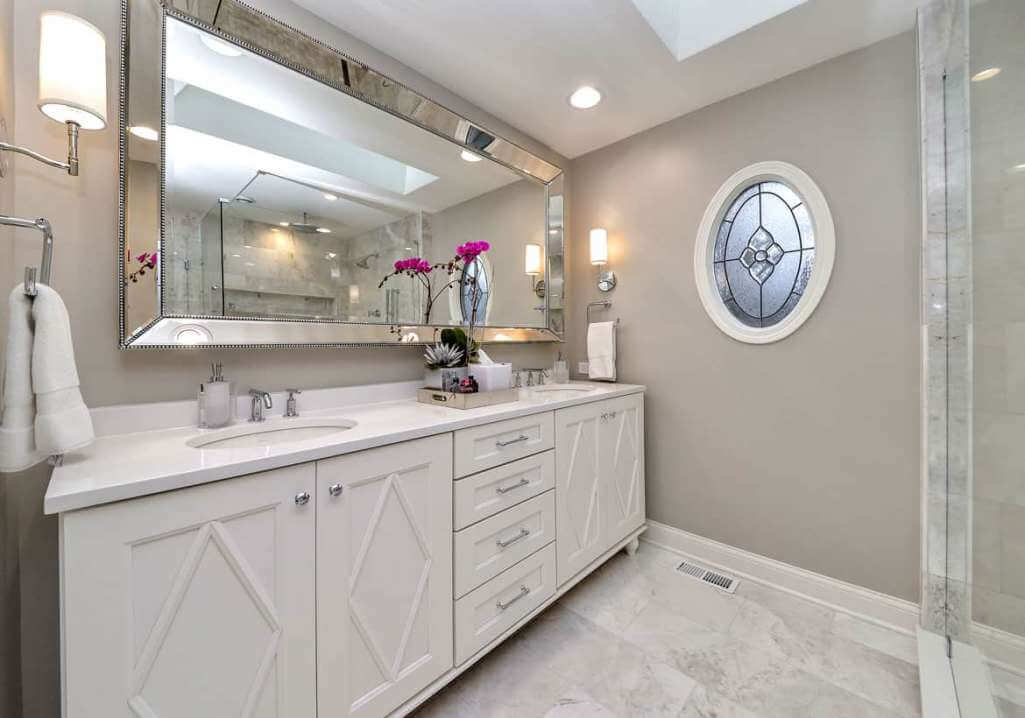 statement bathroom mirrors