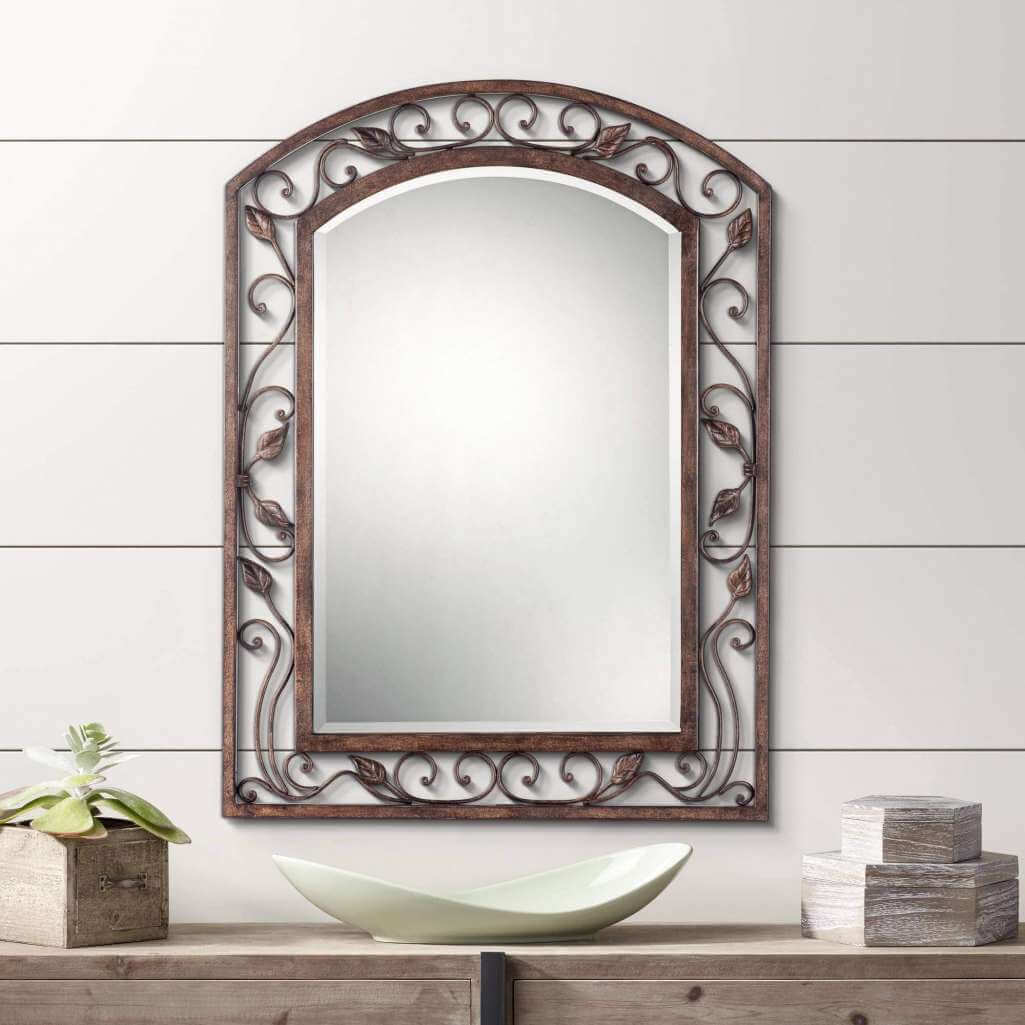 statement bathroom mirrors