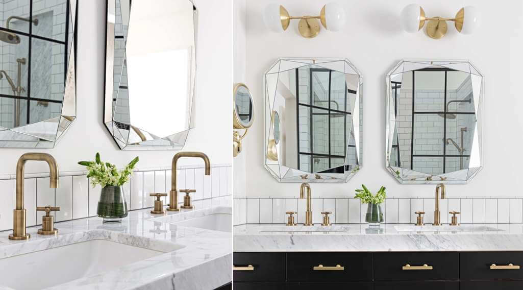 statement bathroom mirrors