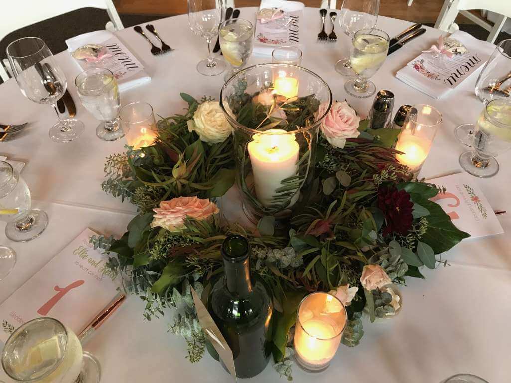 Fresh Leaves Centrepiece Ideas