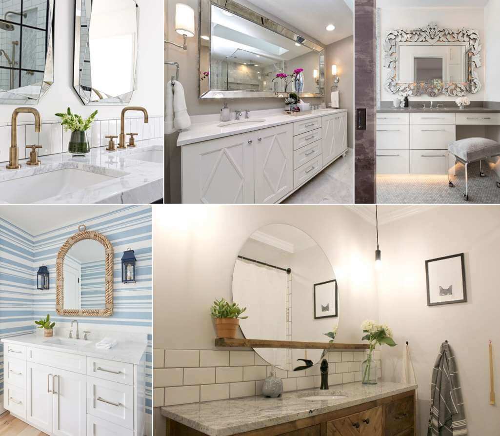 statement bathroom mirrors