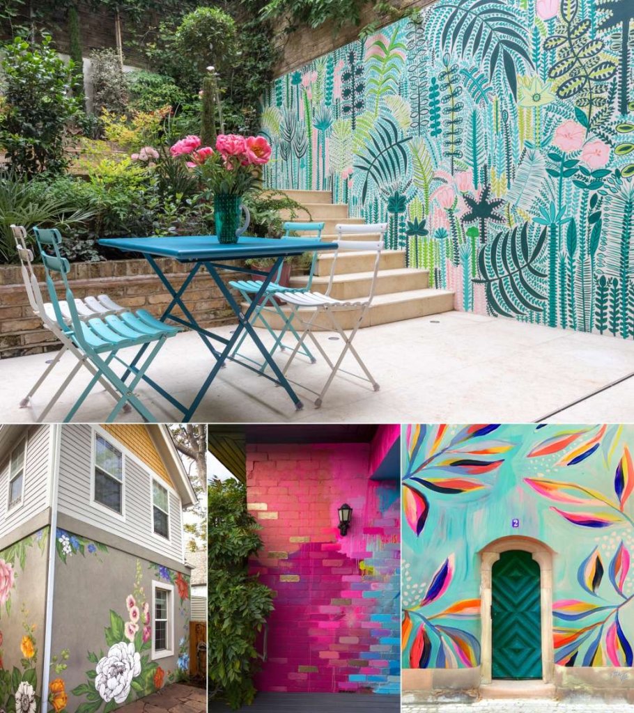 DIY Outdoor Wall Mural Ideas