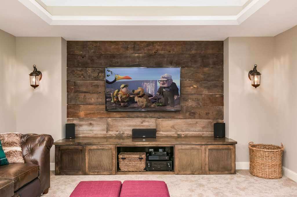 Basement Home Theatre TV Wall Ideas