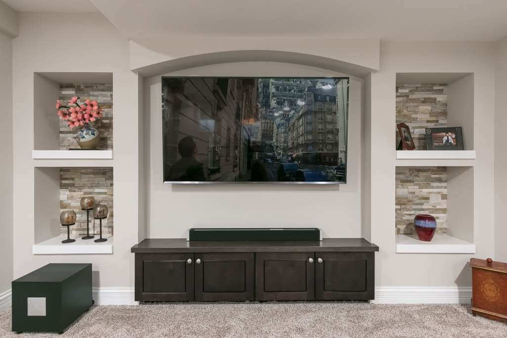 Basement Home Theatre TV Wall Ideas