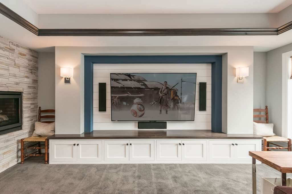 basement tv wall ideas