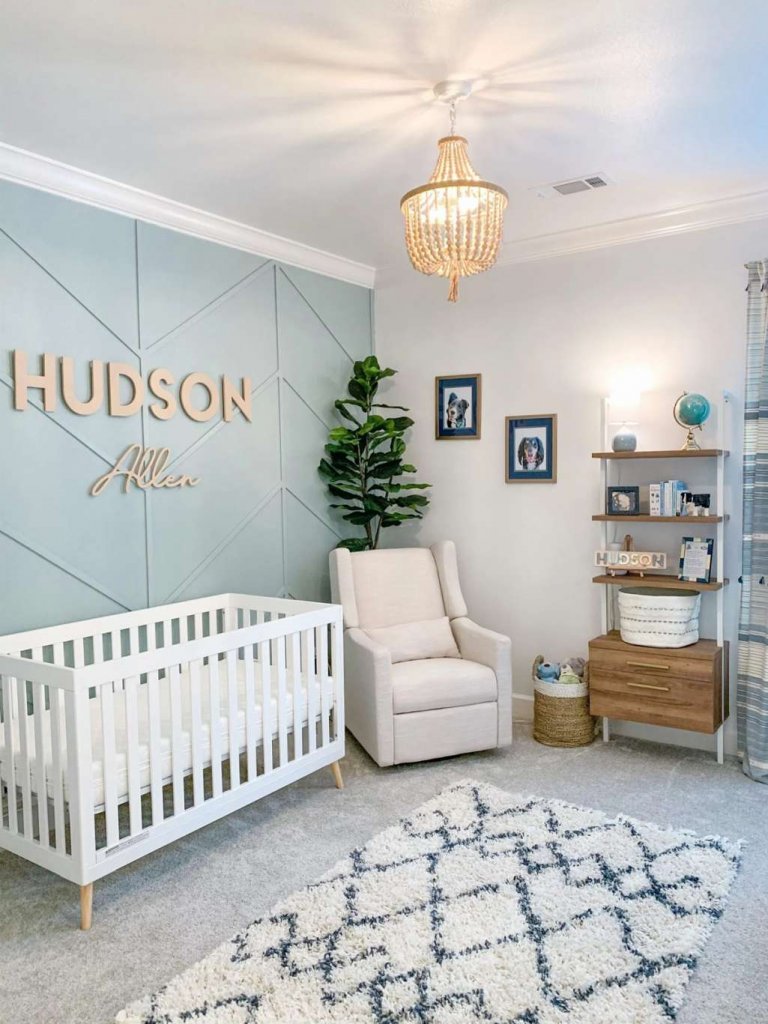 Pastel nursery decor 