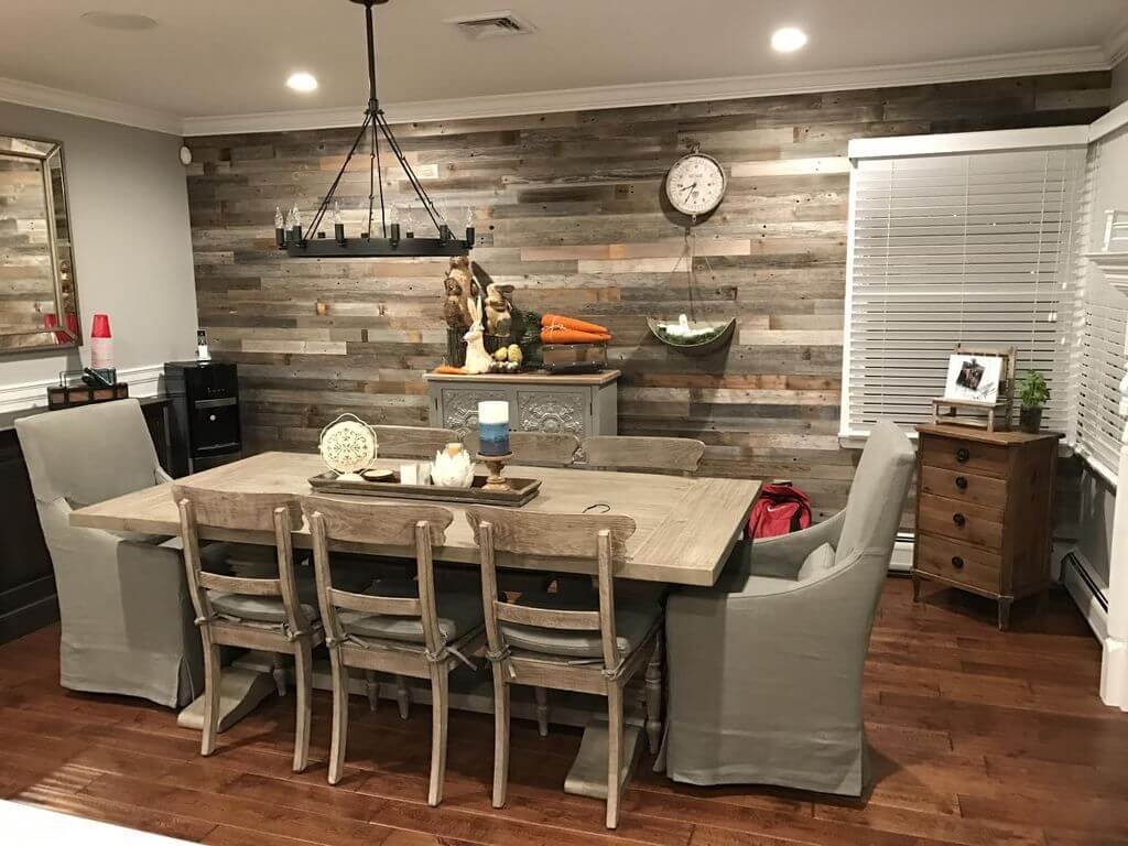 dining room accent wall