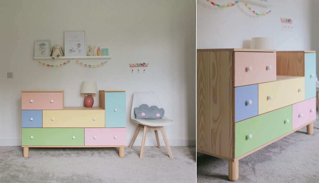 Pastel nursery decor 