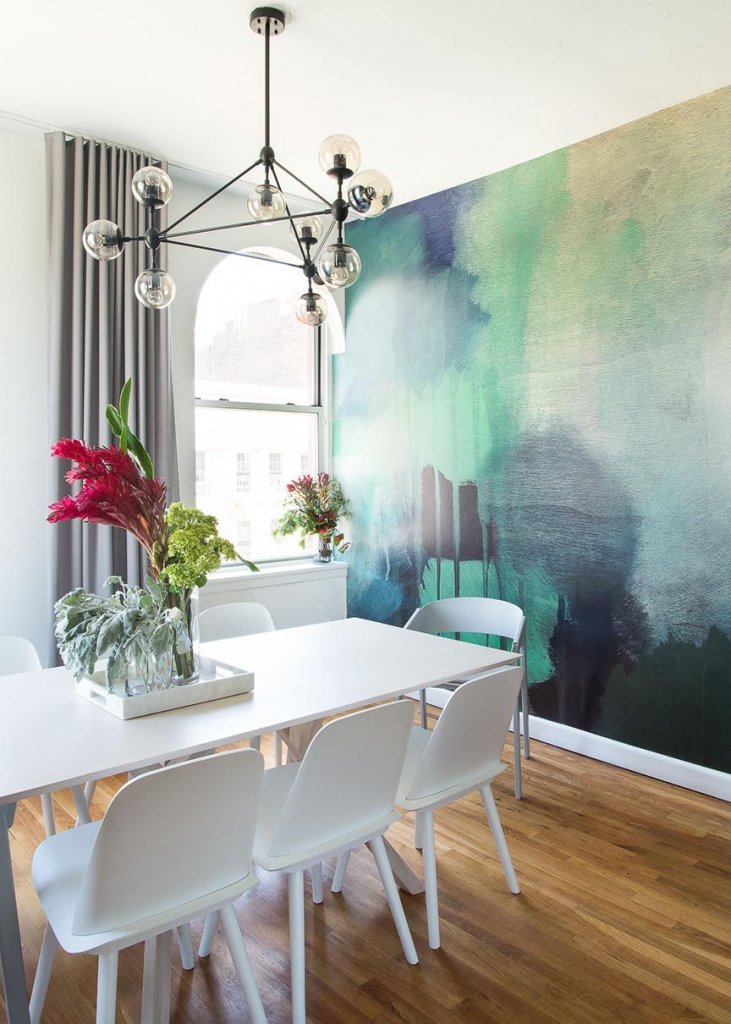 dining room accent wall