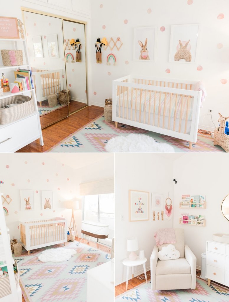 Pastel nursery decor 