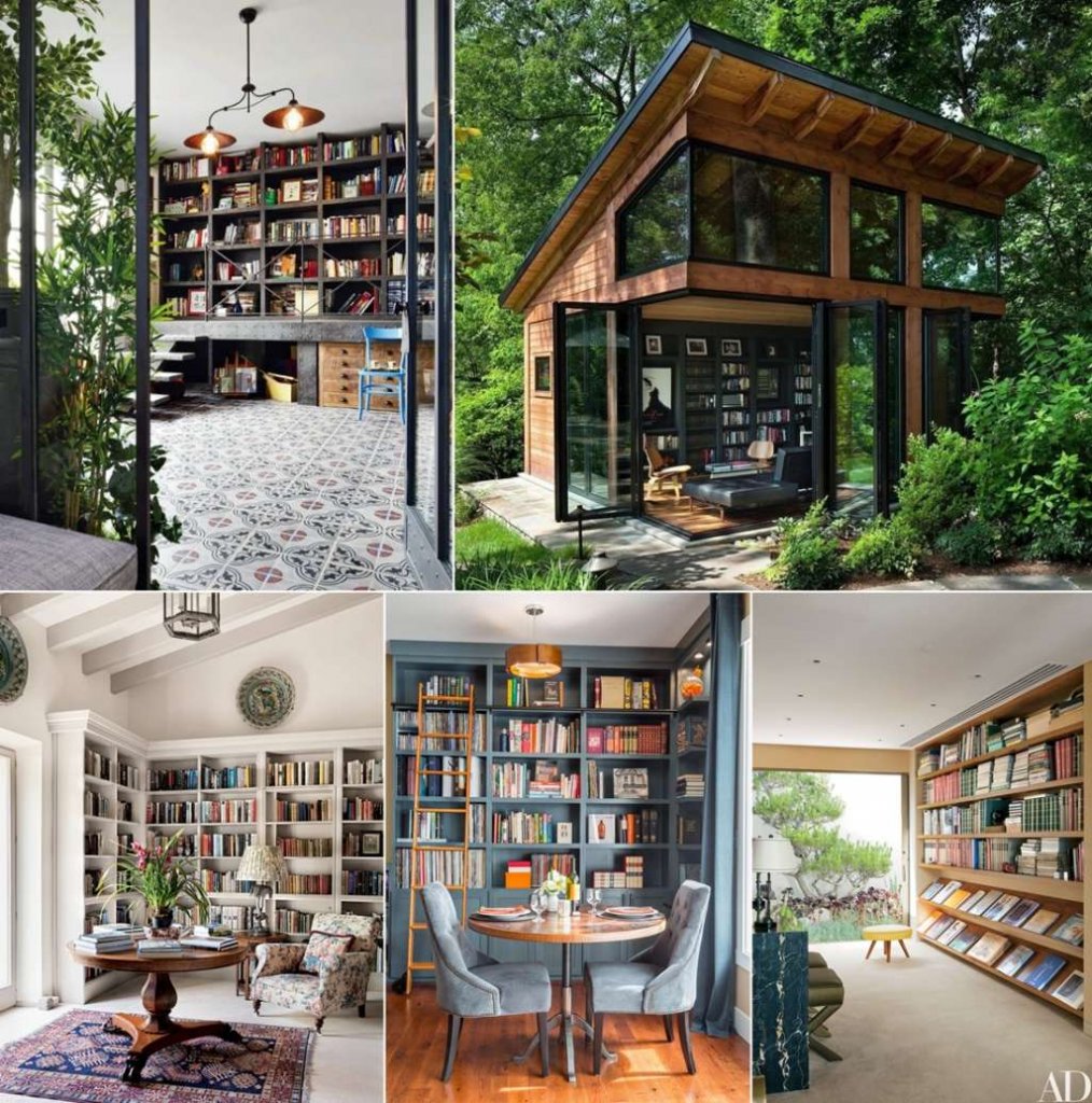 Home Library Designs