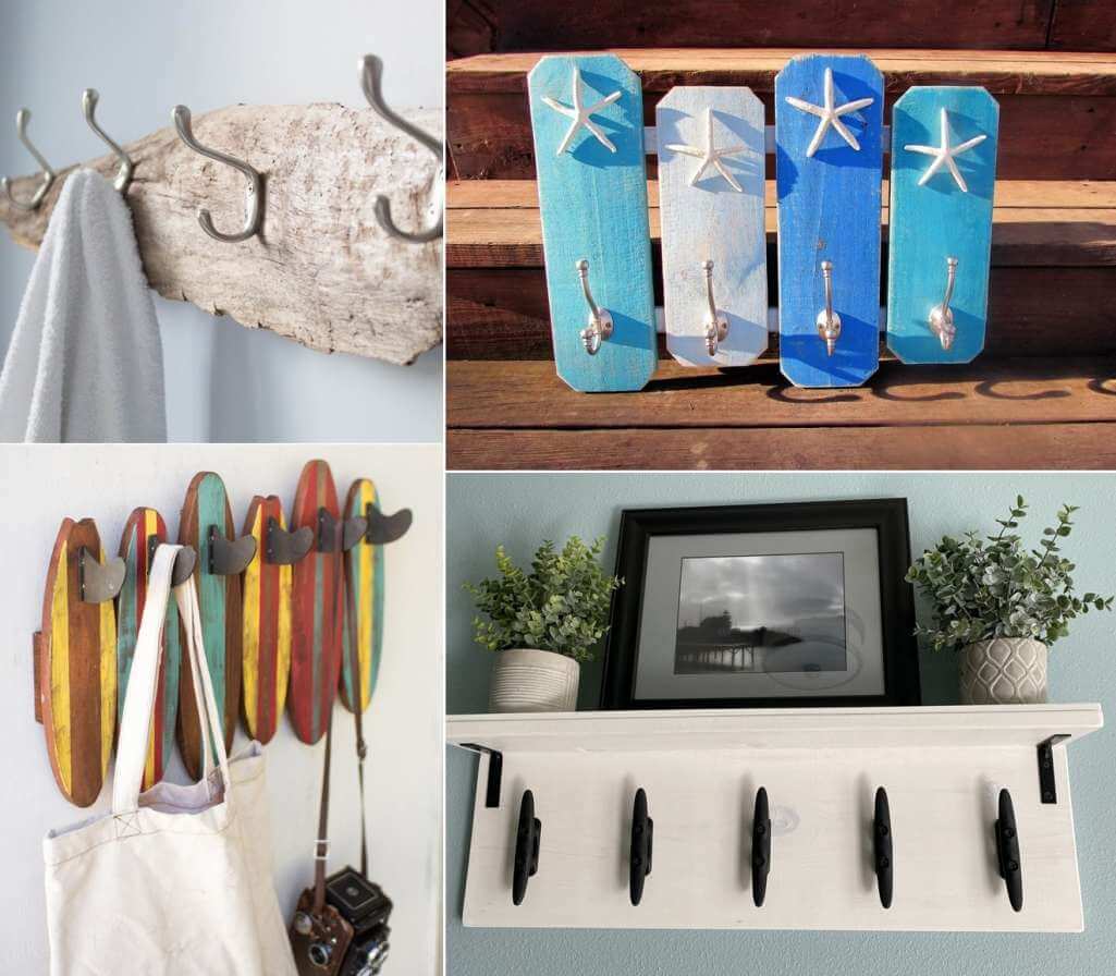 DIY Coastal Coat Rack Ideas