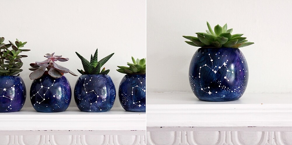 galaxy inspired home decor ideas