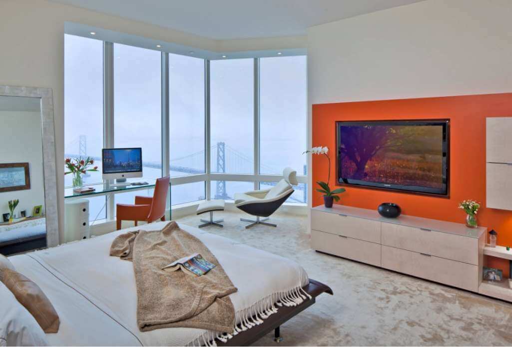 Bedroom TV Wall Designs