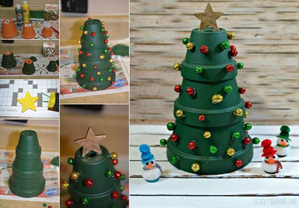 diy tabletop christmas tree