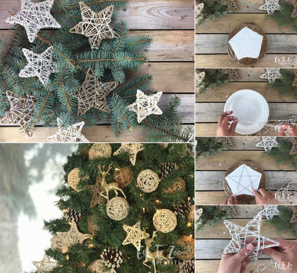 DIY Twine Christmas Decorations