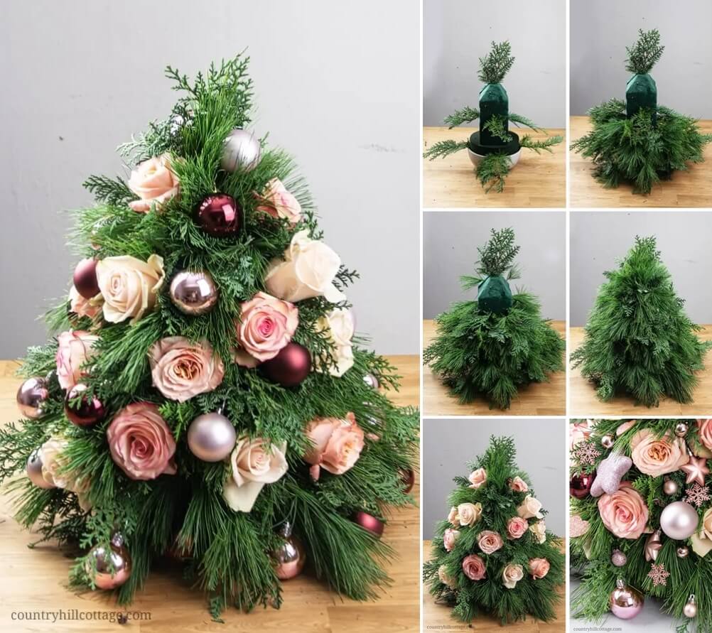 diy tabletop christmas tree