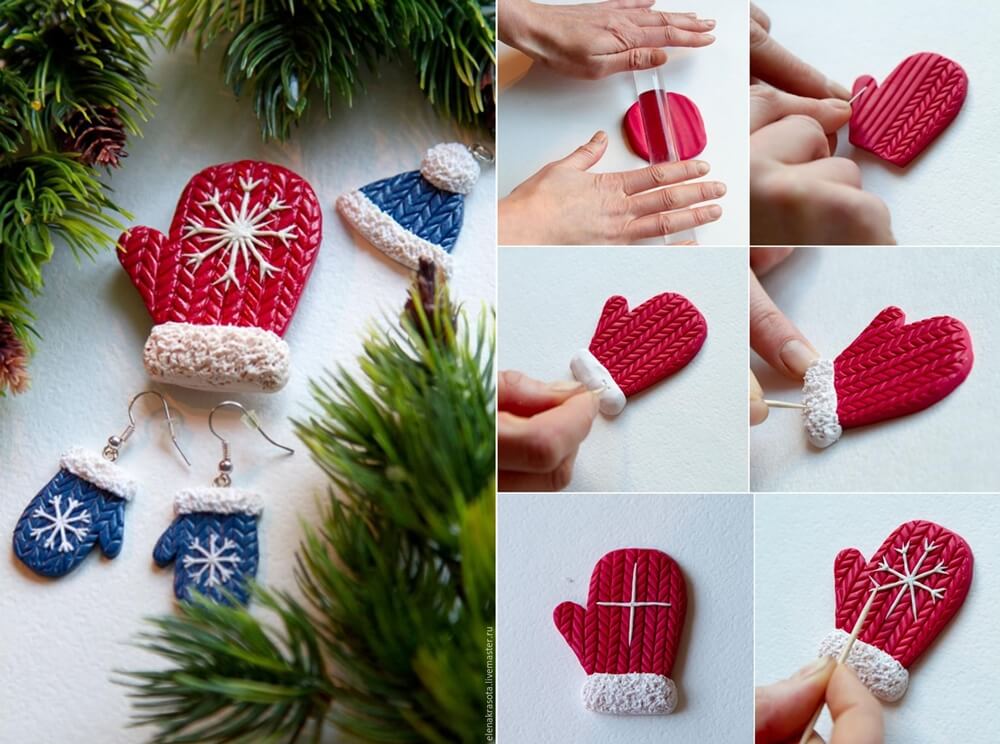 DIY Polymer Clay Christmas Ornaments