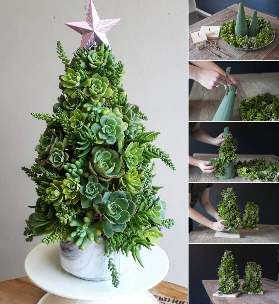 diy tabletop christmas tree