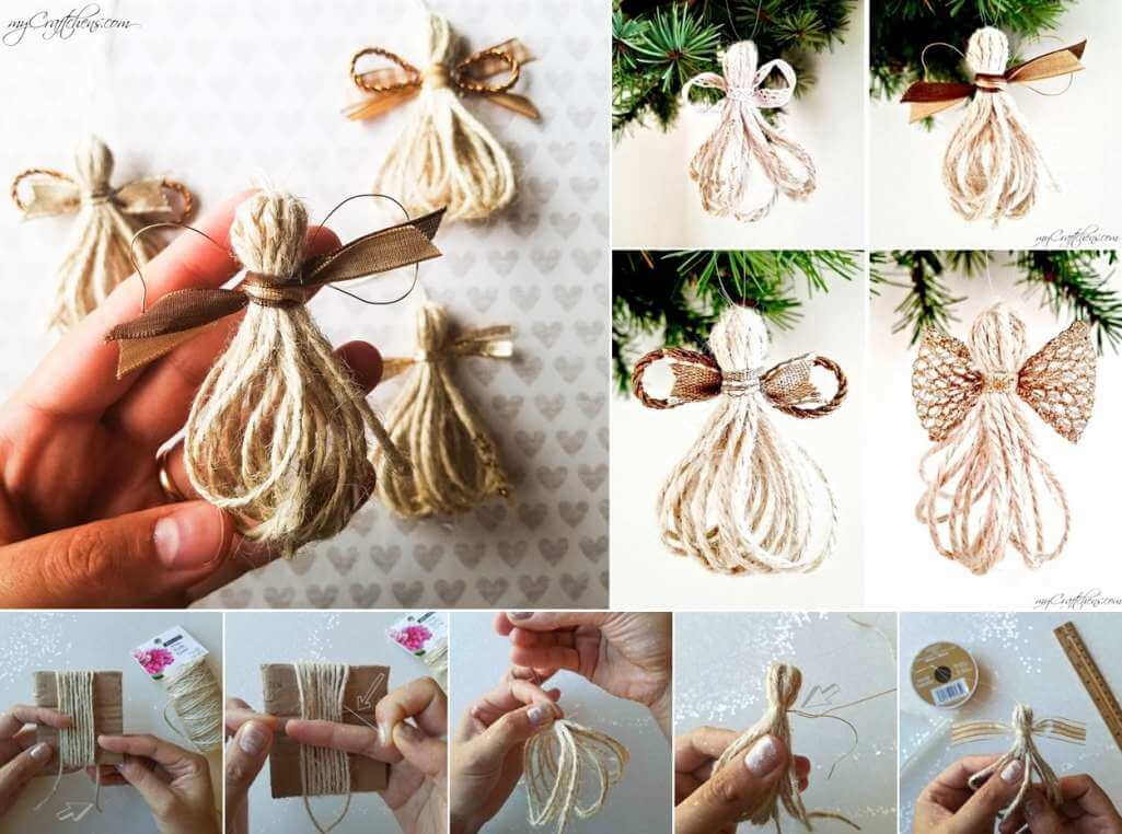 DIY Twine Christmas Decorations