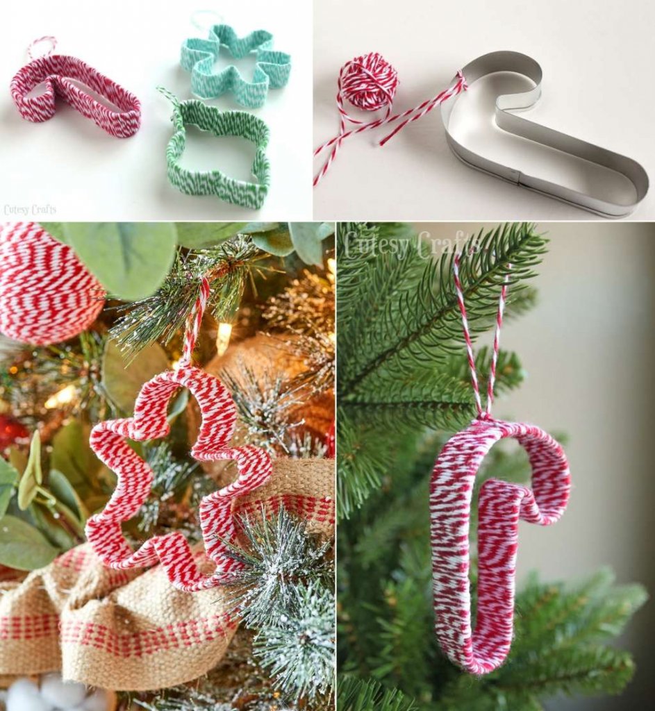 DIY Twine Christmas Decorations