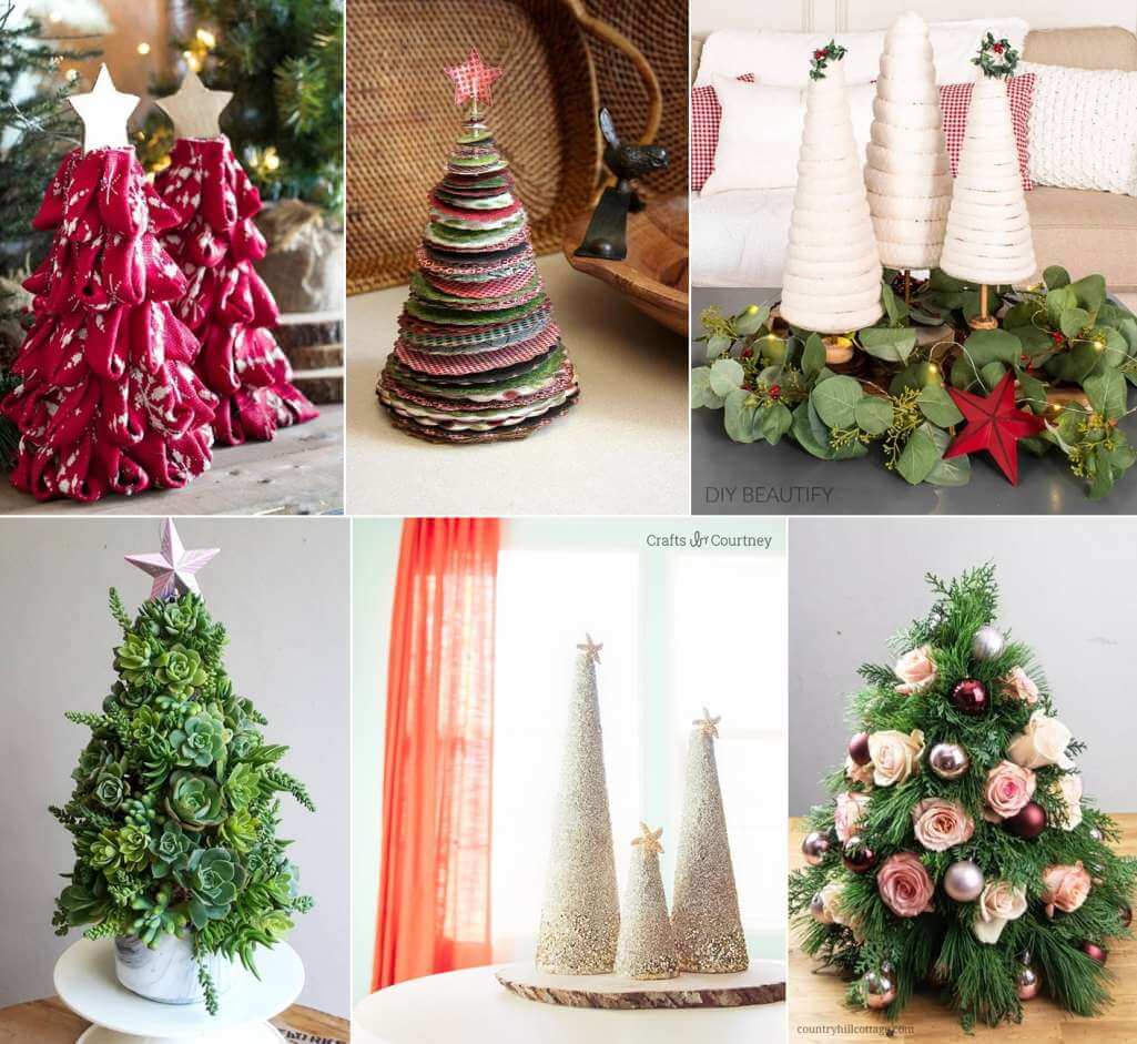 diy tabletop christmas tree