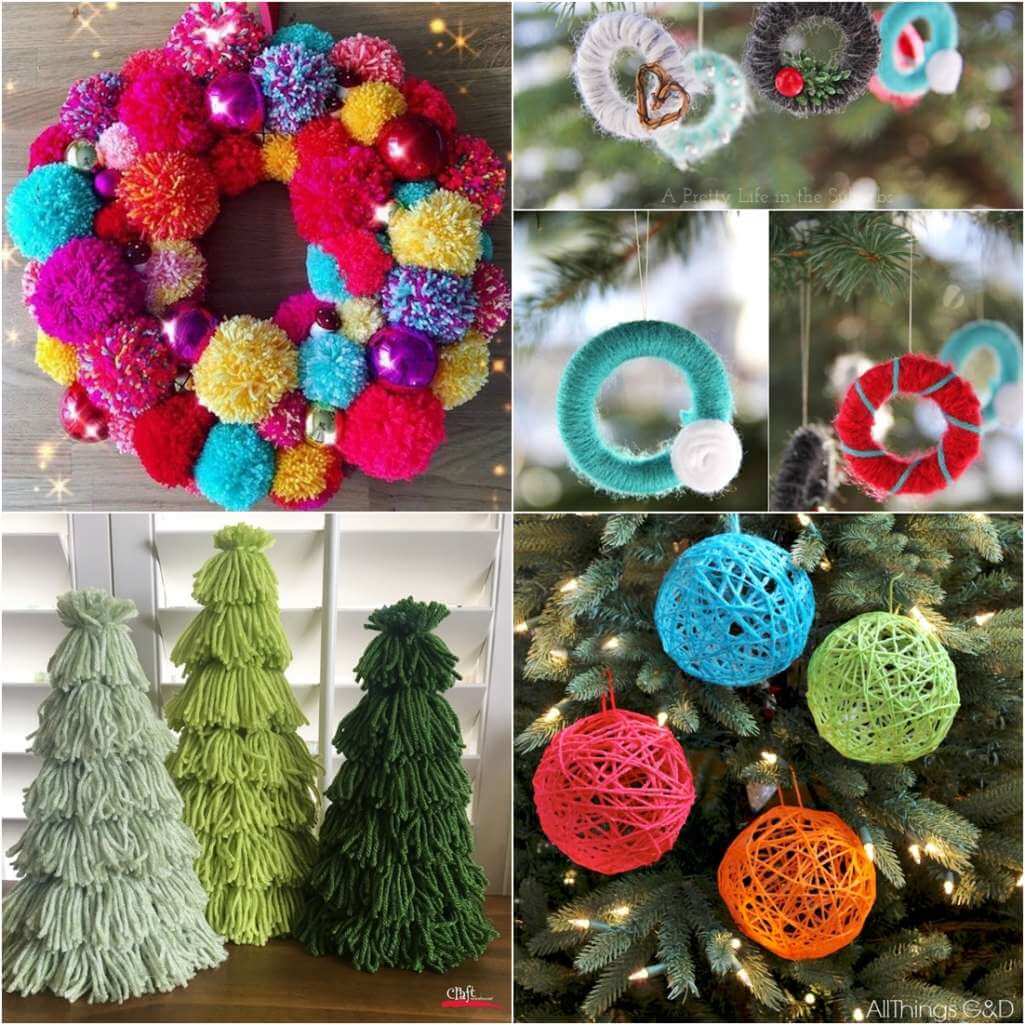 yarn christmas crafts