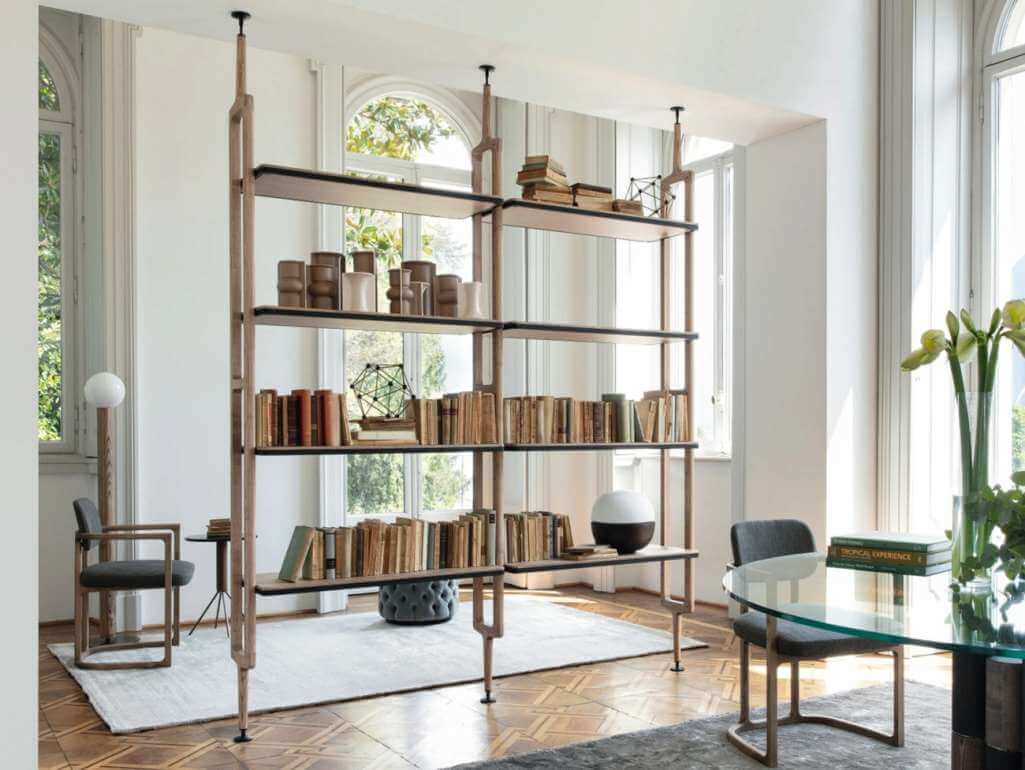 floor to ceiling shelves 