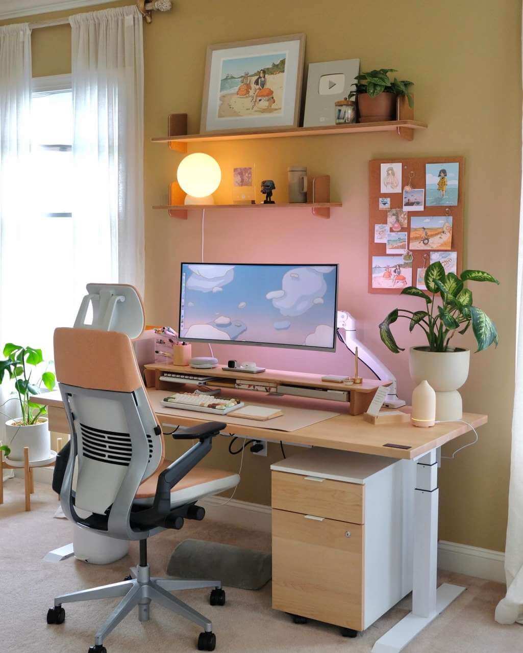 Home Office Desk Space Decor Ideas