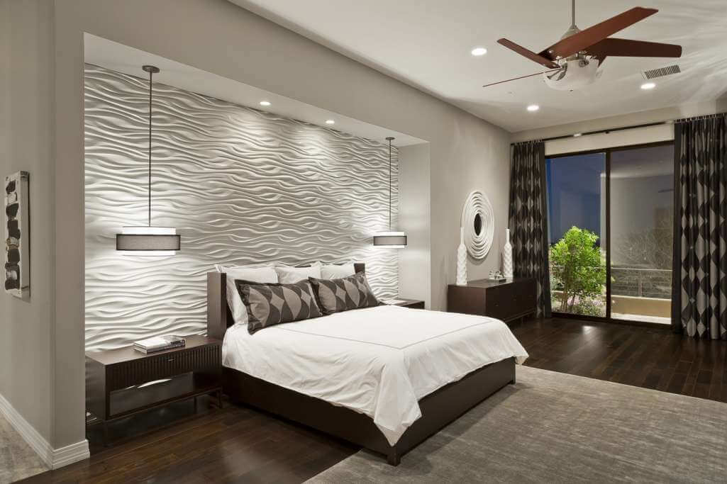 textured bedroom wall