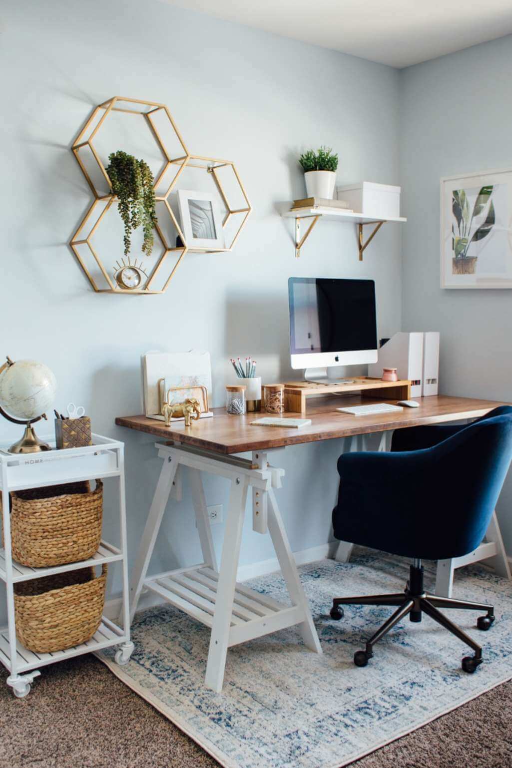 Home Office Desk Space Decor Ideas