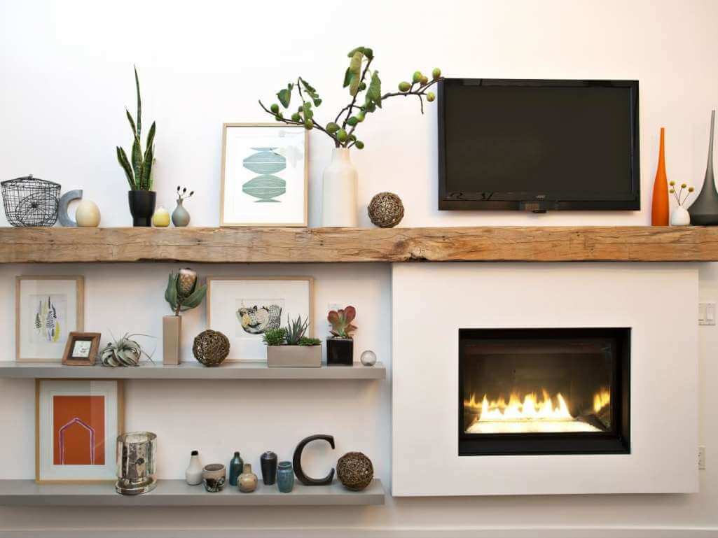 fireplace shelf ideas