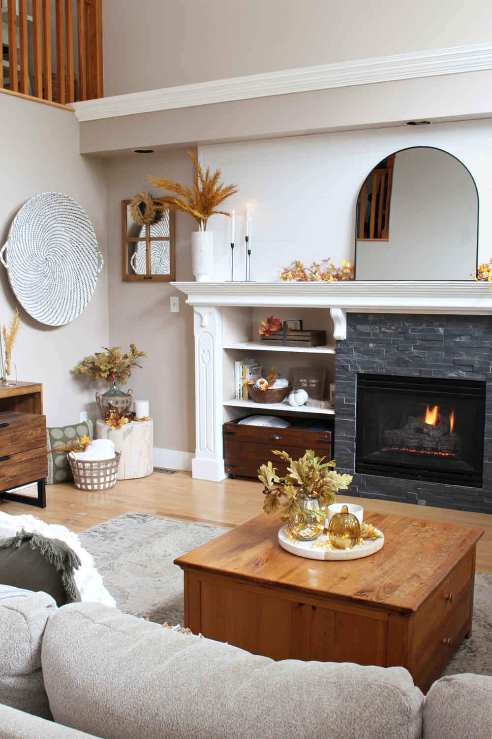 fireplace shelf ideas