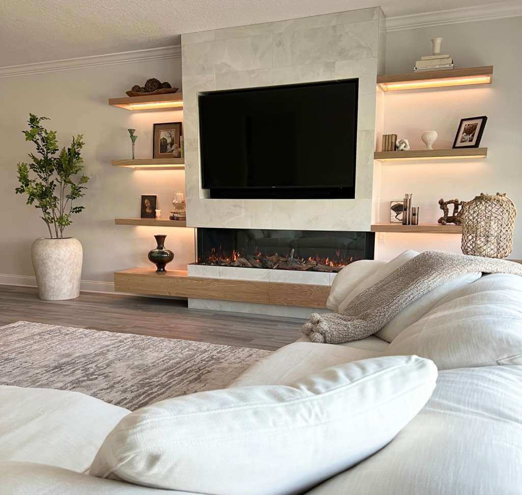 fireplace shelf ideas