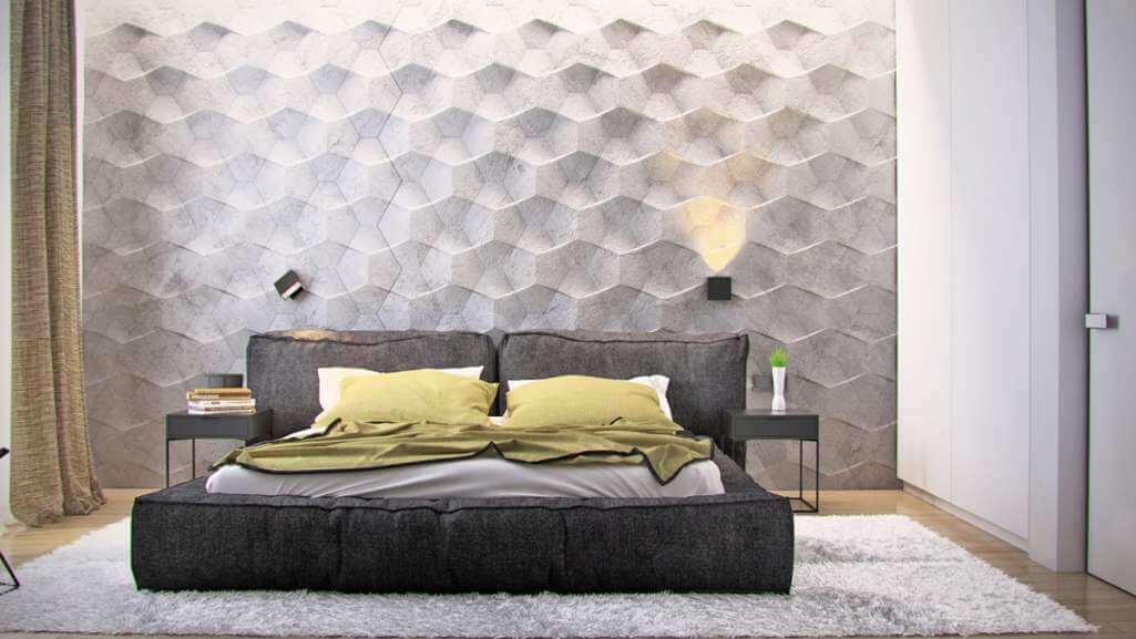 textured bedroom wall