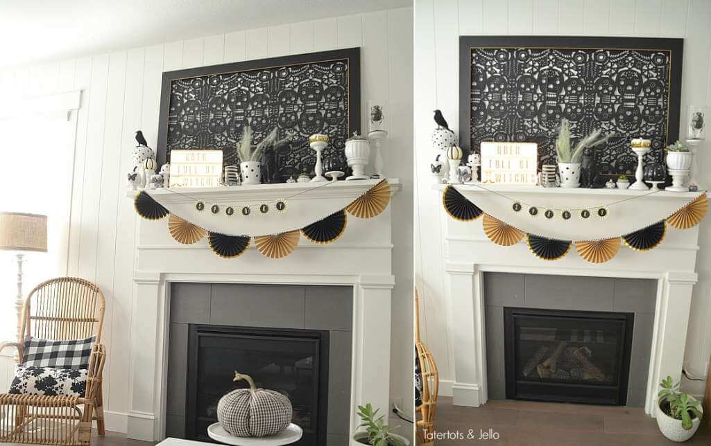 Halloween Mantel Decor