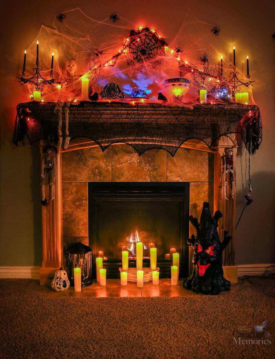 Halloween Mantel Decor