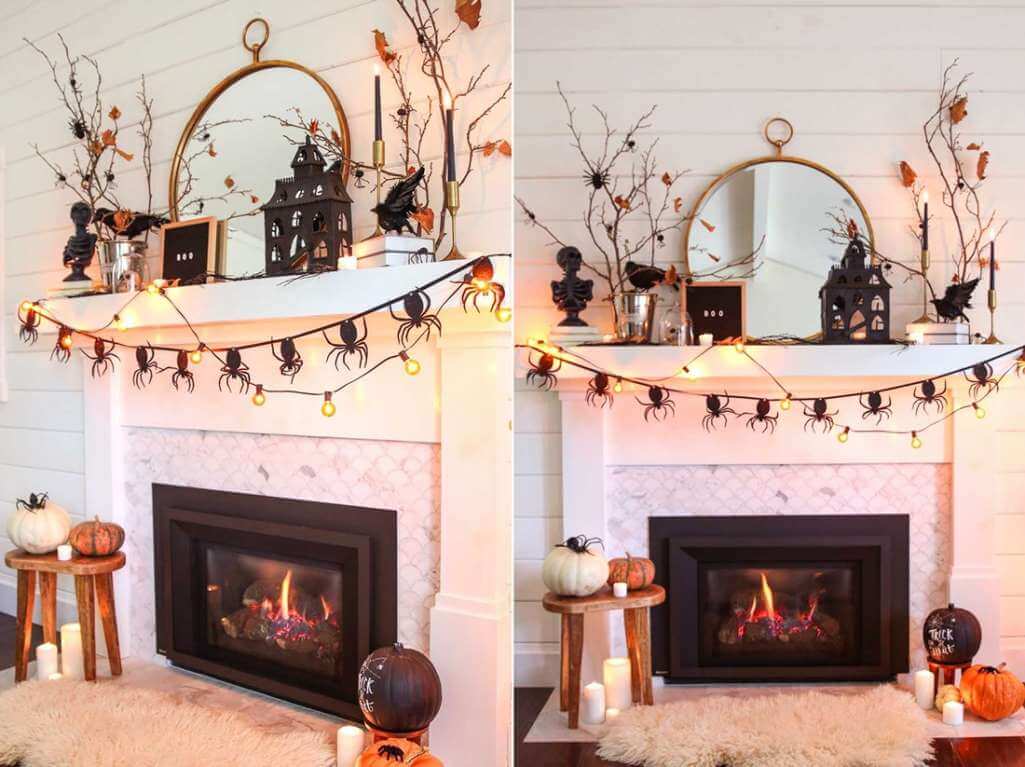 Halloween Mantel Decor