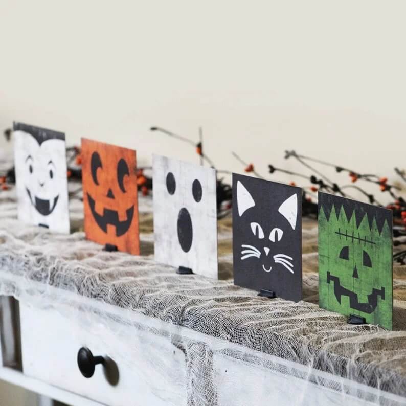 Halloween Mantel Decor