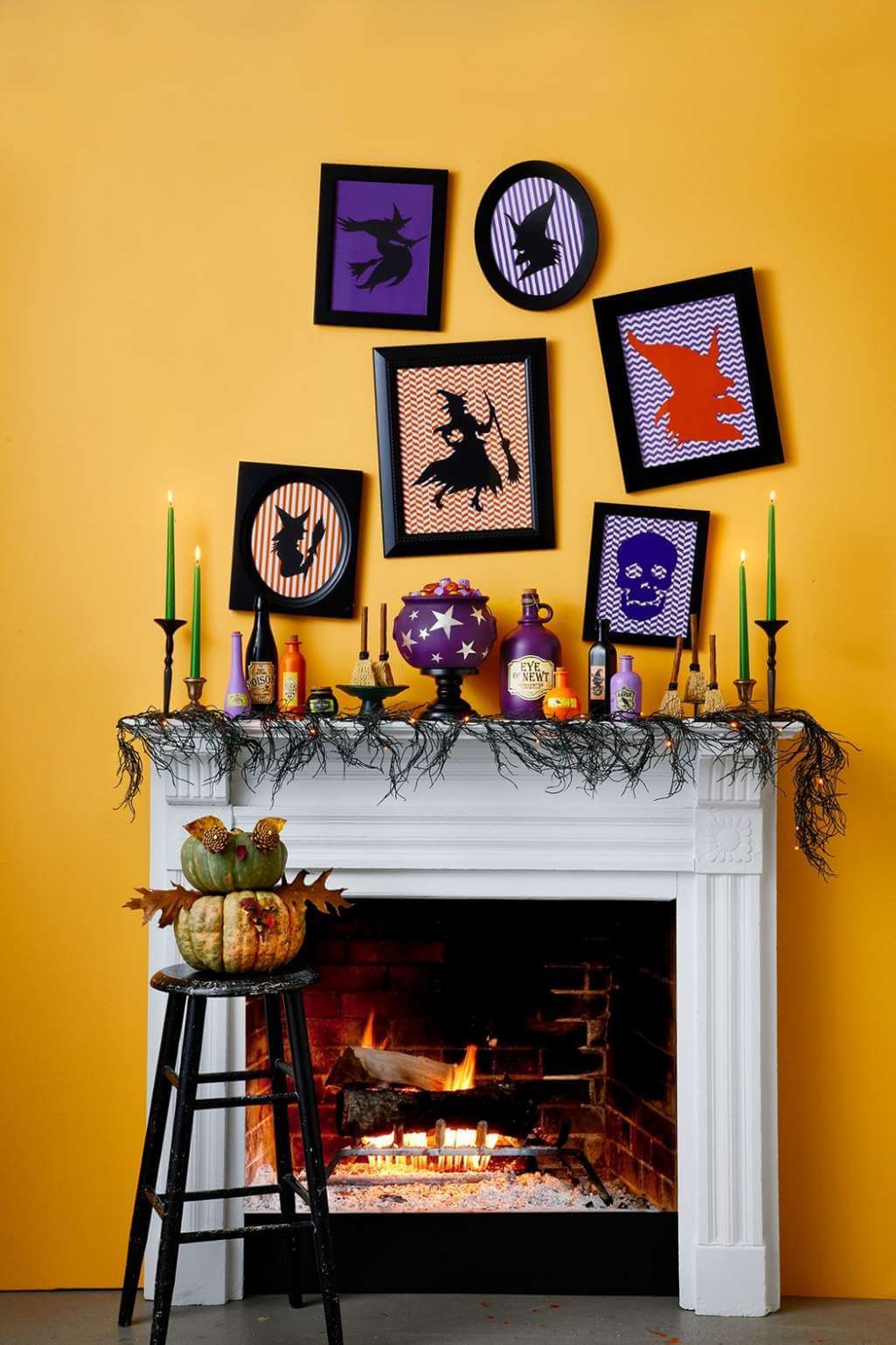 Halloween Mantel Decor