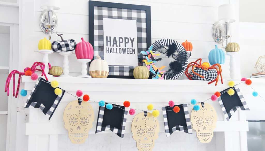 Halloween Mantel Decor