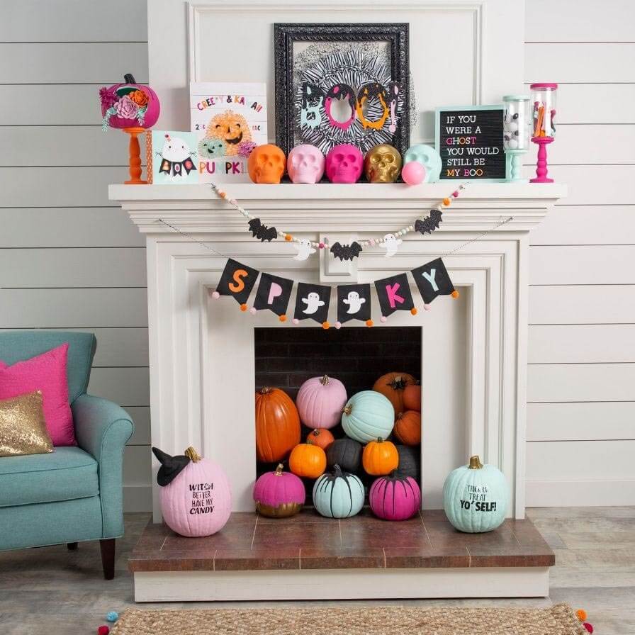 Halloween Mantel Decor