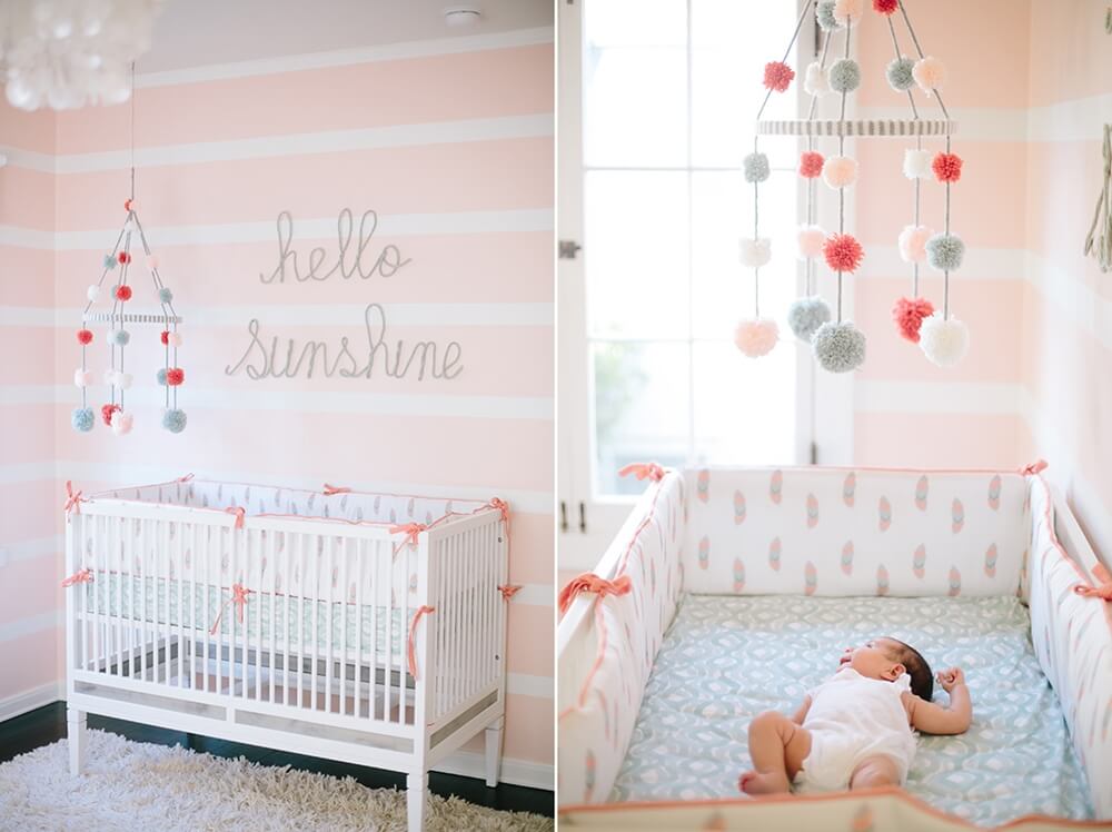 DIY Pom Pom Nursery Decor Ideas 