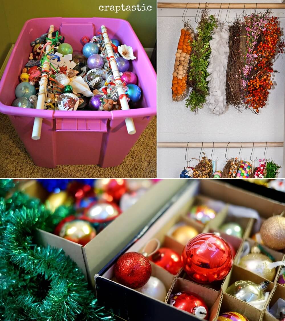 holiday decorations storage 