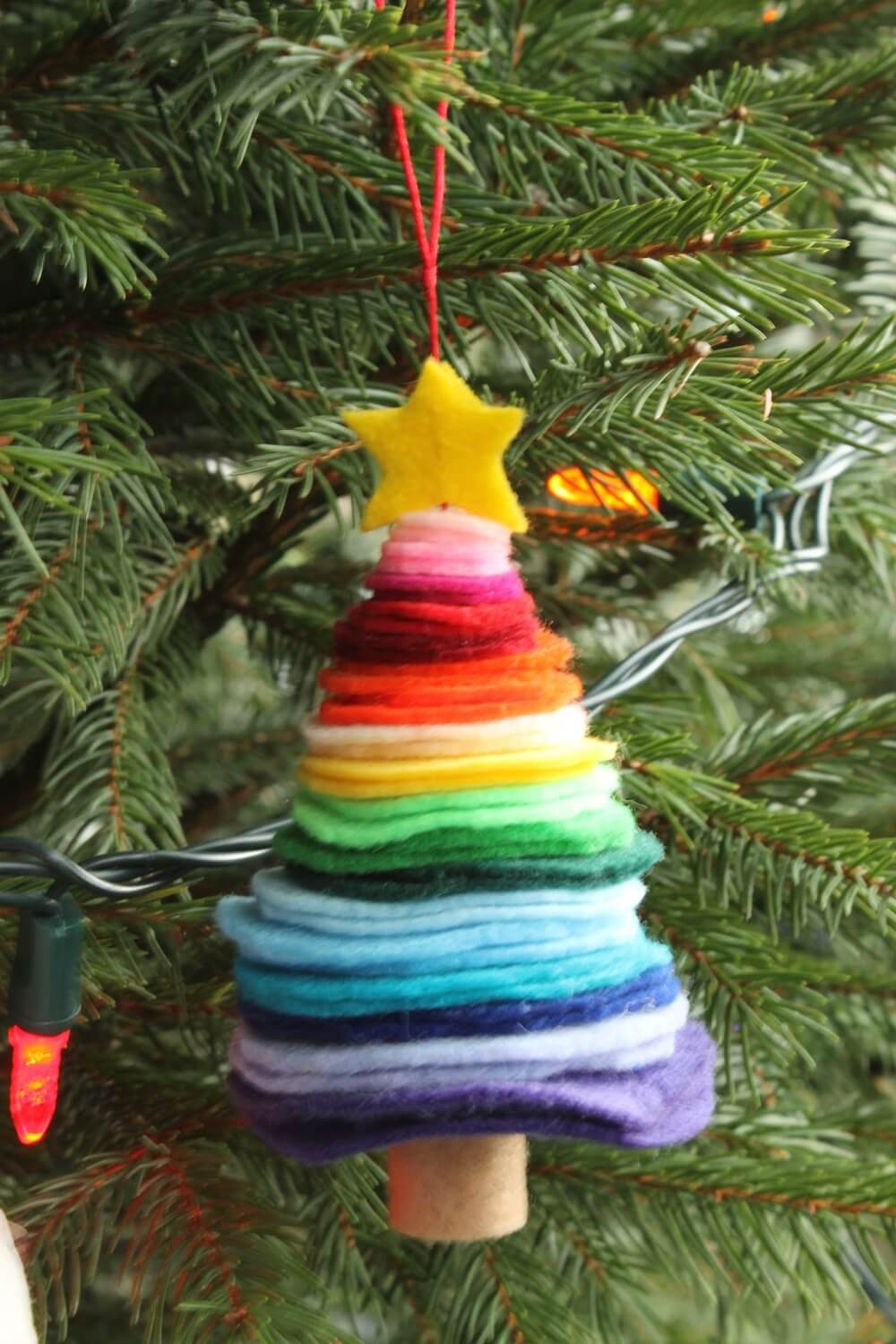 rainbow christmas crafts 